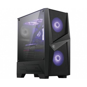 MSI MAG FORGE 100M Mid Tower Gaming Computer Case MSI MAG FORGE 100M Mid Tower Gaming Computer Case