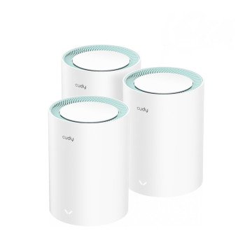 Cudy M1300 3-PACK mesh wi-fi system Dual-band (2.4 GHz / 5 GHz) Wi-Fi 5 (802.11ac) White 2 Internal