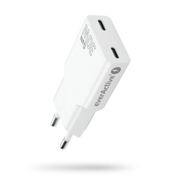 Charger 2 x USB-C Quick Charge 4+ 30W SUPER SLIM white Charger 2 x USB-C Quick Charge 4+ 30W SUPER SLIM white