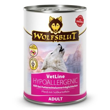 WOLFSBLUT VetLine Hypoallergenic Horse - wet dog food - 395g WOLFSBLUT VetLine Hypoallergenic Horse - wet dog food - 395g