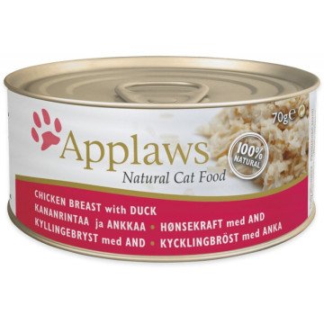 APPLAWS Natural Cat Food Chicken breast with duck - wet cat food - 70g