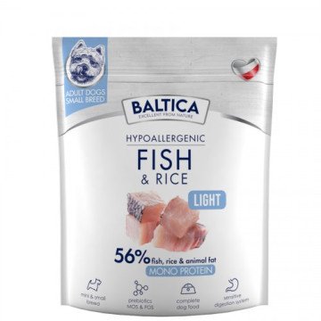 BALTICA Nutraceutic Hypoallergenic Light S Fish with rice - dry dog food - 1kg