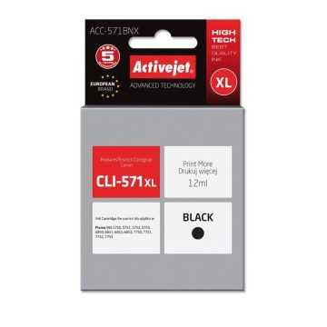 Activejet ACC-571BNX Ink (replacement for Canon CLI-571XLBk; Supreme; 12 ml; black)