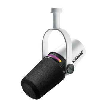 Shure MV7+-W - lectern/vocal microphone with XLR/USB-C connector, white Shure MV7+-W - lectern/vocal microphone with XLR/USB-C connector, white