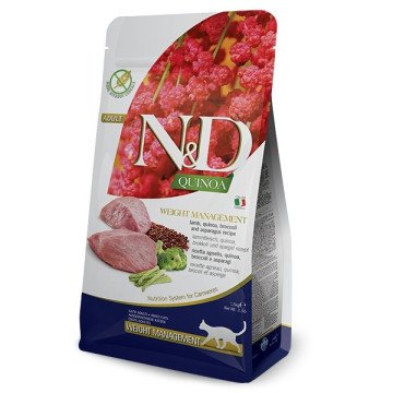 FARMINA N&D Quinoa Weight Management Lamb&Broccoli - dry cat food - 5 kg FARMINA N&D Quinoa Weight Management Lamb&Broccoli - dry cat food - 5 kg