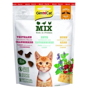 GIMCAT Crunchy Snacks Protein Rich Mix – cat treat – 140g GIMCAT Crunchy Snacks Protein Rich Mix – cat treat – 140g