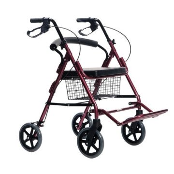 Four-wheel walker with seat function