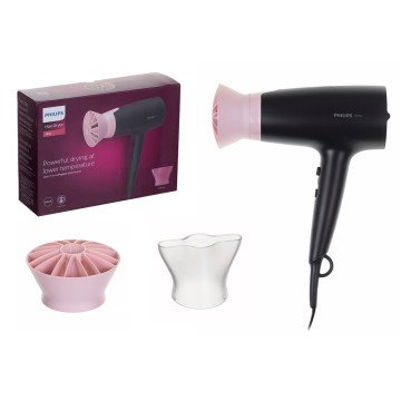 Philips BHD350/10 hair dryer 2100 W Black, Pink