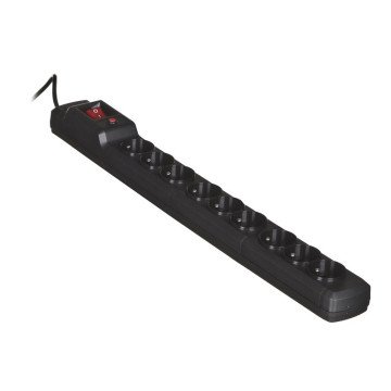 Activejet ACJ COMBO 9GN 3M black power strip with cord Activejet ACJ COMBO 9GN 3M black power strip with cord