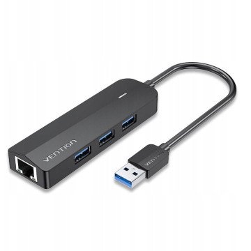 Hub 5w1 Vention USB 3.0 + adapter Gigabit Ethernet Hub 5w1 Vention USB 3.0 + adapter Gigabit Ethernet