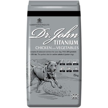 DR JOHN Titanium Chicken - dry dog food - 15kg DR JOHN Titanium Chicken - dry dog food - 15kg