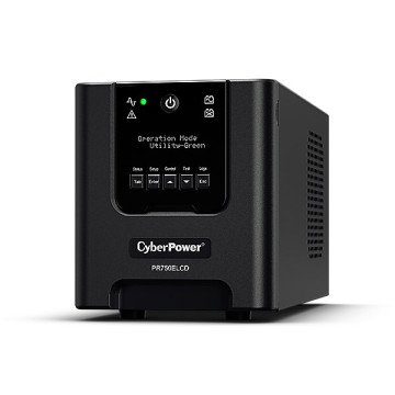 CyberPower PR750ELCD uninterruptible power supply (UPS) Line-Interactive 0.75 kVA 675 W 6 AC outlet(s) CyberPower PR750ELCD uninterruptible power supply (UPS) Line-Interactive 0.75 kVA 675 W 6 AC outlet(s)