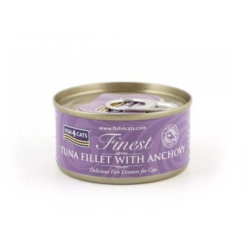 FISH4CATS Tuna fillet with anchovy - wet cat food - 70g FISH4CATS Tuna fillet with anchovy - wet cat food - 70g