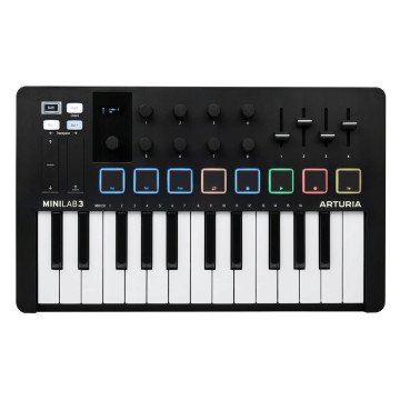 Arturia MiniLab 3 - MIDI control keyboard, black Arturia MiniLab 3 - MIDI control keyboard, black