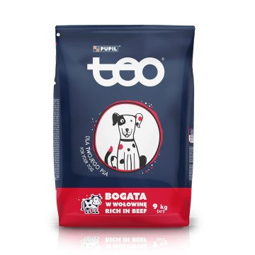 TEO Rich in beef - dry dog food - 9kg