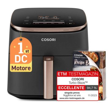 Cosori Turbo Blaze Chef Edition Single 6 L Stand-alone 1725 W Hot air fryer Black, Pink gold Cosori Turbo Blaze Chef Edition Single 6 L Stand-alone 1725 W Hot air fryer Black, Pink gold