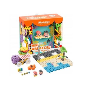 Marioinex Mini Waffle Building Blocks – City: Food Truck, 148 pieces