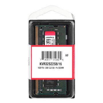 Kingston Technology KVR32S22S8/16 memory module 16 GB 1 x 16 GB DDR4 3200 MHz Kingston Technology KVR32S22S8/16 memory module 16 GB 1 x 16 GB DDR4 3200 MHz