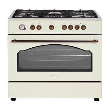 Ravanson Retro KWGE–90ARC gas and electric cooker (cream) Ravanson Retro KWGE–90ARC gas and electric cooker (cream)