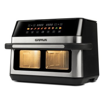 G3 Ferrari G10223 fryer Double 12 L Stand-alone 2200 W Hot air fryer Black, Stainless steel G3 Ferrari G10223 fryer Double 12 L Stand-alone 2200 W Hot air fryer Black, Stainless steel