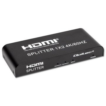 Qoltec 51797 Active HDMI Splitter 2 x HDMI 4K x 2K | 6Gb/s | 60Hz Qoltec 51797 Active HDMI Splitter 2 x HDMI 4K x 2K | 6Gb/s | 60Hz