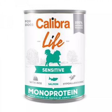 CALIBRA Life Sensitive Salmon with rice - wet dog food - 400g CALIBRA Life Sensitive Salmon with rice - wet dog food - 400g