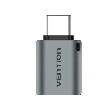 Vention USB-C Male to USB 3.0 Female OTG Adapter Gray Aluminum Alloy Type Vention USB-C Male to USB 3.0 Female OTG Adapter Gray Aluminum Alloy Type