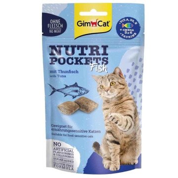 GIMCAT Nutri pockets Tuna - cat treats - 60g GIMCAT Nutri pockets Tuna - cat treats - 60g