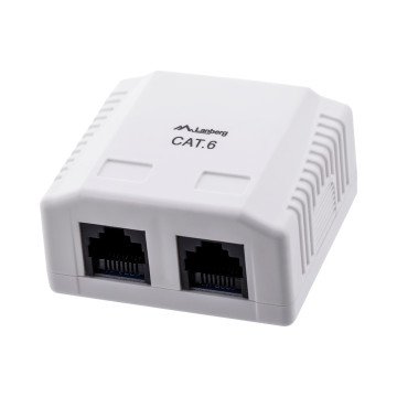 Lanberg OU6-0002-W outlet box RJ-45 White