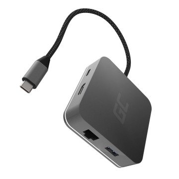Green Cell AK61 notebook dock/port replicator USB 3.2 Gen 1 (3.1 Gen 1) Type-C Silver Green Cell AK61 notebook dock/port replicator USB 3.2 Gen 1 (3.1 Gen 1) Type-C Silver