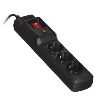Activejet COMBO 3GN 1,5M black power strip with cord Activejet COMBO 3GN 1,5M black power strip with cord