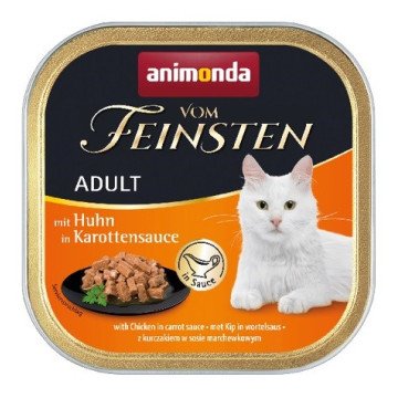 ANIMONDA Vom Feinsten Adult Chicken in carrot sauce - wet cat food - 100g ANIMONDA Vom Feinsten Adult Chicken in carrot sauce - wet cat food - 100g