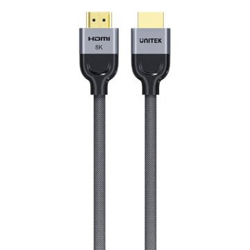 UNITEK 8K Braided Nylon 1M HDMI cable HDMI Type A (Standard) Grey UNITEK 8K Braided Nylon 1M HDMI cable HDMI Type A (Standard) Grey