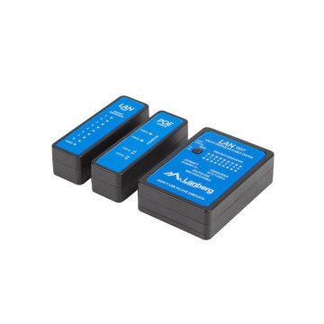Lanberg NT-0404 network cable tester PoE tester Black, Blue Lanberg NT-0404 network cable tester PoE tester Black, Blue