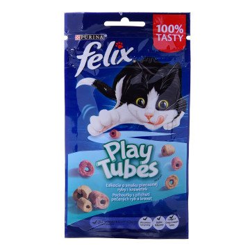 FELIX Play Tubes Fish, Shrimps - dry cat food - 50 g FELIX Play Tubes Fish, Shrimps - dry cat food - 50 g