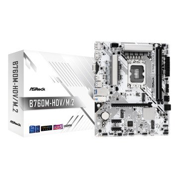 Asrock B760M-HDV/M.2 motherboard Intel B760 LGA 1700 micro ATX
