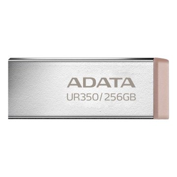 ADATA UR350 USB flash drive 256 GB USB Type-A 3.2 Gen 1 (3.1 Gen 1) Brown, Stainless steel