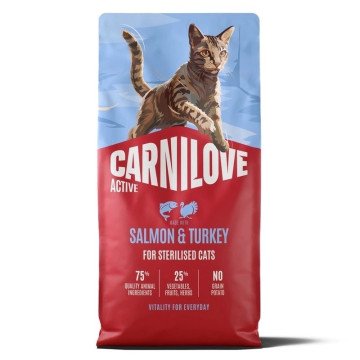 CARNILOVE Active Cat Salmon&Turkey Sterilised - dry cat food - 6kg CARNILOVE Active Cat Salmon&Turkey Sterilised - dry cat food - 6kg