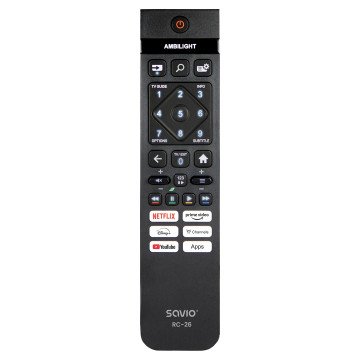 Savio RC-26 remote control IR Wireless TV Press buttons Savio RC-26 remote control IR Wireless TV Press buttons