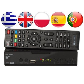 DVB-T2 decoder BLOW 4625FHD H.265 H.265 V2 tuner DVB-T2 decoder BLOW 4625FHD H.265 H.265 V2 tuner