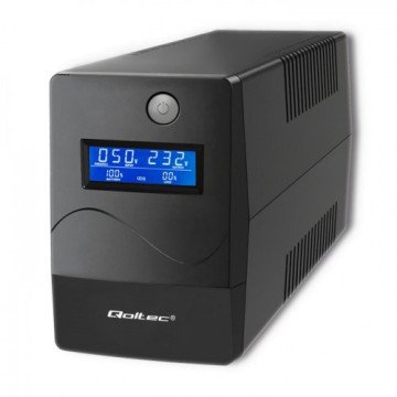 Qoltec Monolith uninterruptible power supply (UPS) Double-conversion (Online) 0.45 kVA 240 W 2 AC outlet(s) Qoltec Monolith uninterruptible power supply (UPS) Double-conversion (Online) 0.45 kVA 240 W 2 AC outlet(s)