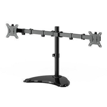 Gembird MS-D2ST-02 Monitor desk stand (rotate, tilt, swivel), 13”-32”, black