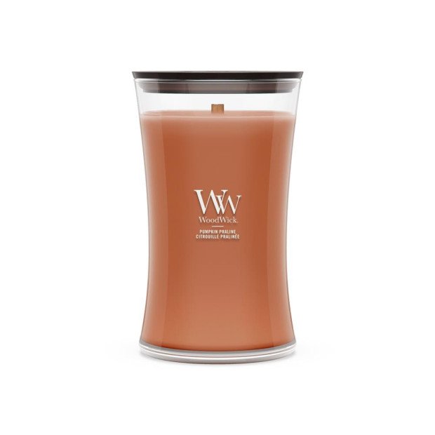 WoodWick Pumpkin Praline wax candle Cylinder Brown 1 pc(s)
