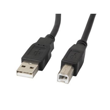 Lanberg CA-USBA-11CC-0018-BK USB cable USB 2.0 1.8 m USB B Black