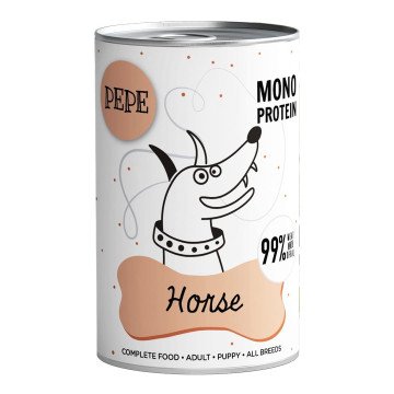 PAKA ZWIERZAKA Pepe Horse - wet dog food - 400g PAKA ZWIERZAKA Pepe Horse - wet dog food - 400g