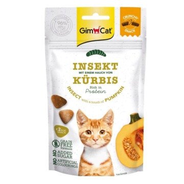 GIMCAT Crunchy Snacks Insect with pumpkin - cat treats - 50g GIMCAT Crunchy Snacks Insect with pumpkin - cat treats - 50g