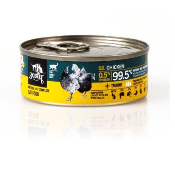 3COTY Chicken with spirulina - wet cat food - 80g