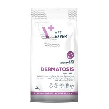 VETEXPERT Veterinary Diet Dermatosis Dog Lamb & Krill - dry dog food - 12 kg