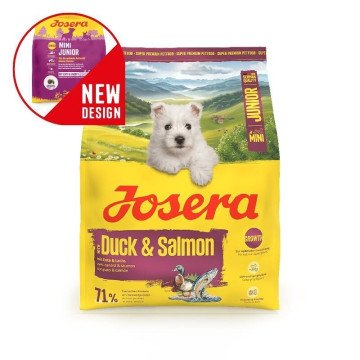 JOSERA Mini Junior Duck & Salmon - dry dog food - 900g JOSERA Mini Junior Duck & Salmon - dry dog food - 900g