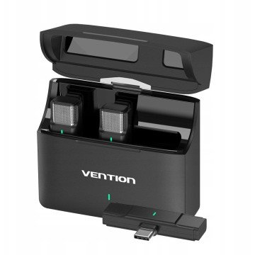 Set of 2 Vention USB-C microphones + charging case Set of 2 Vention USB-C microphones + charging case
